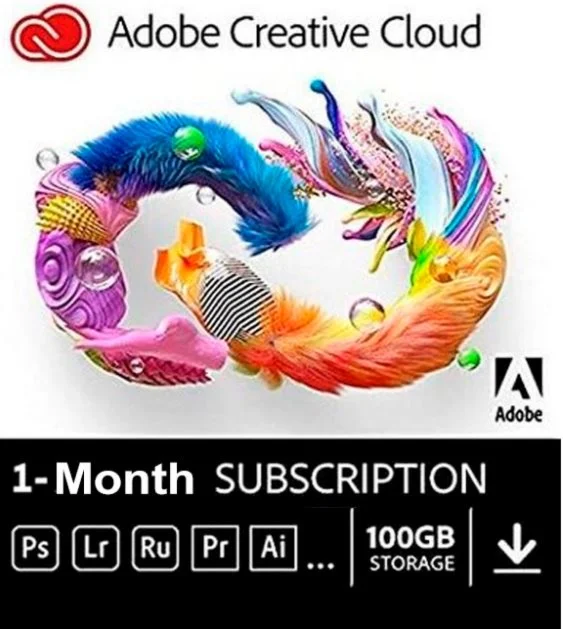 ADOBE CREATIVE CLOUD 1 MONTH KEY-INSTANT