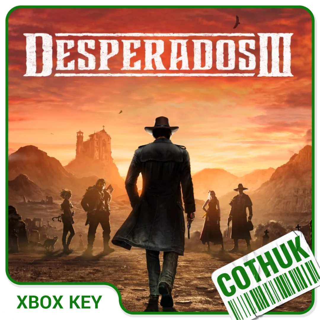 DESPERADOS III XBOX XS ONE SERIES КЛЮЧ