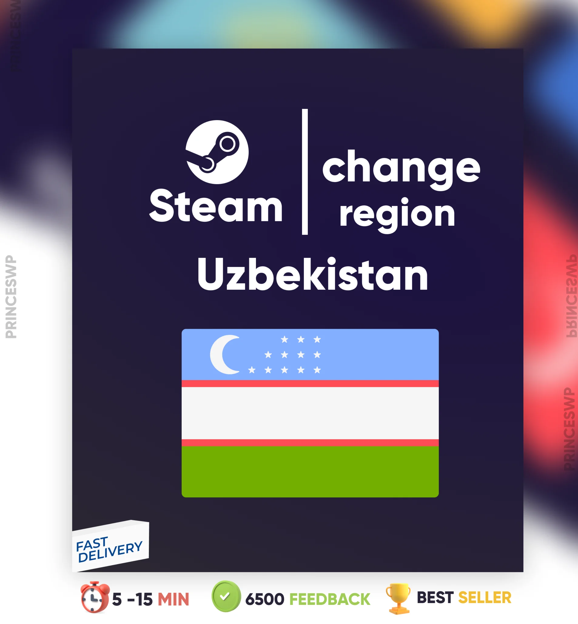 СМЕНА РЕГИОНА STEAM Узбекистан БЫСТРО