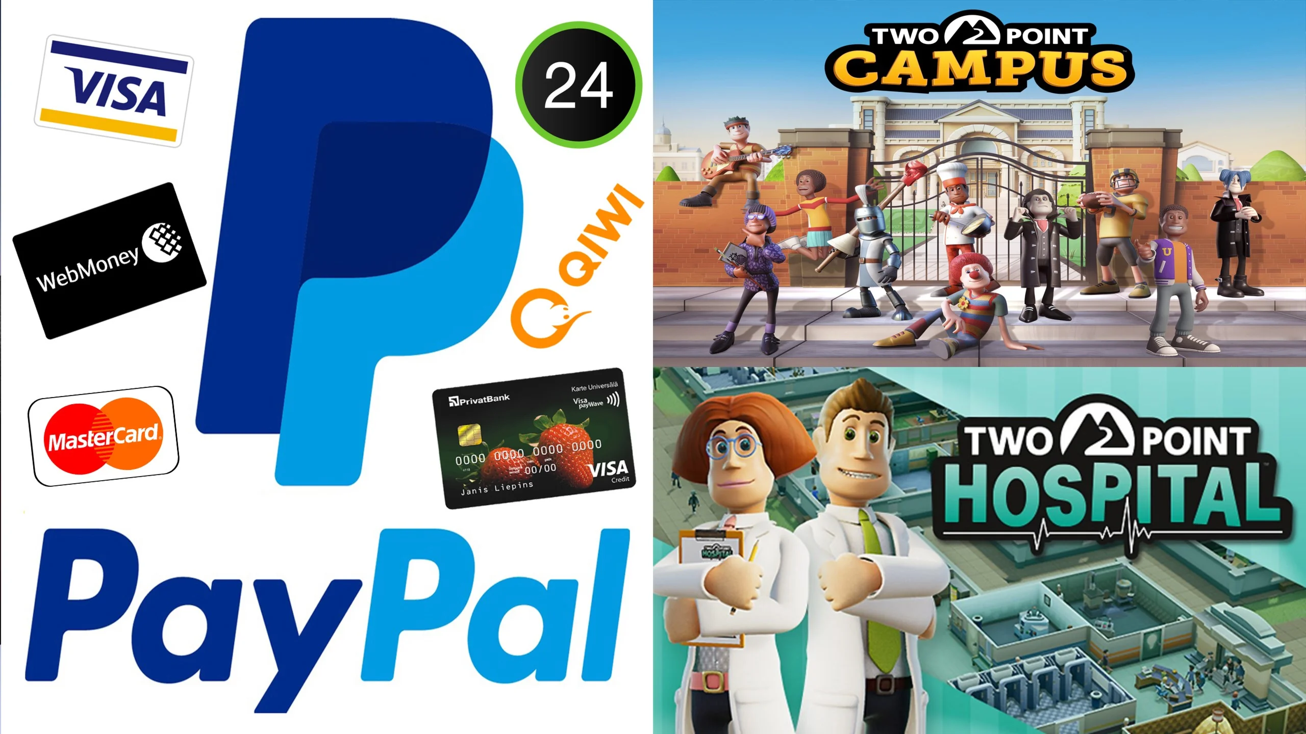 Two Point Campus+ВСЕ DLC+Two Point Hospital STEAM