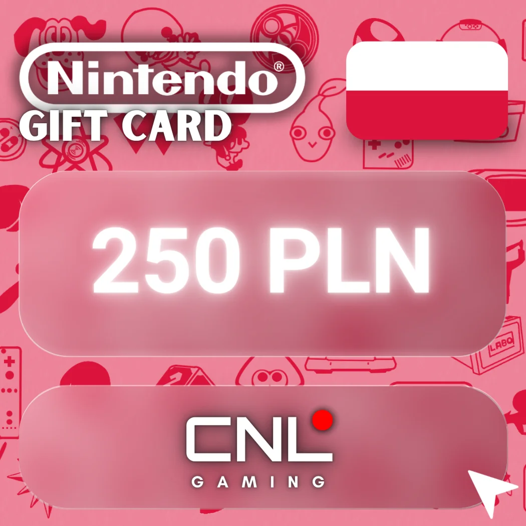 24/7 АВТО Nintendo eShop 250 злотых подарочная карта