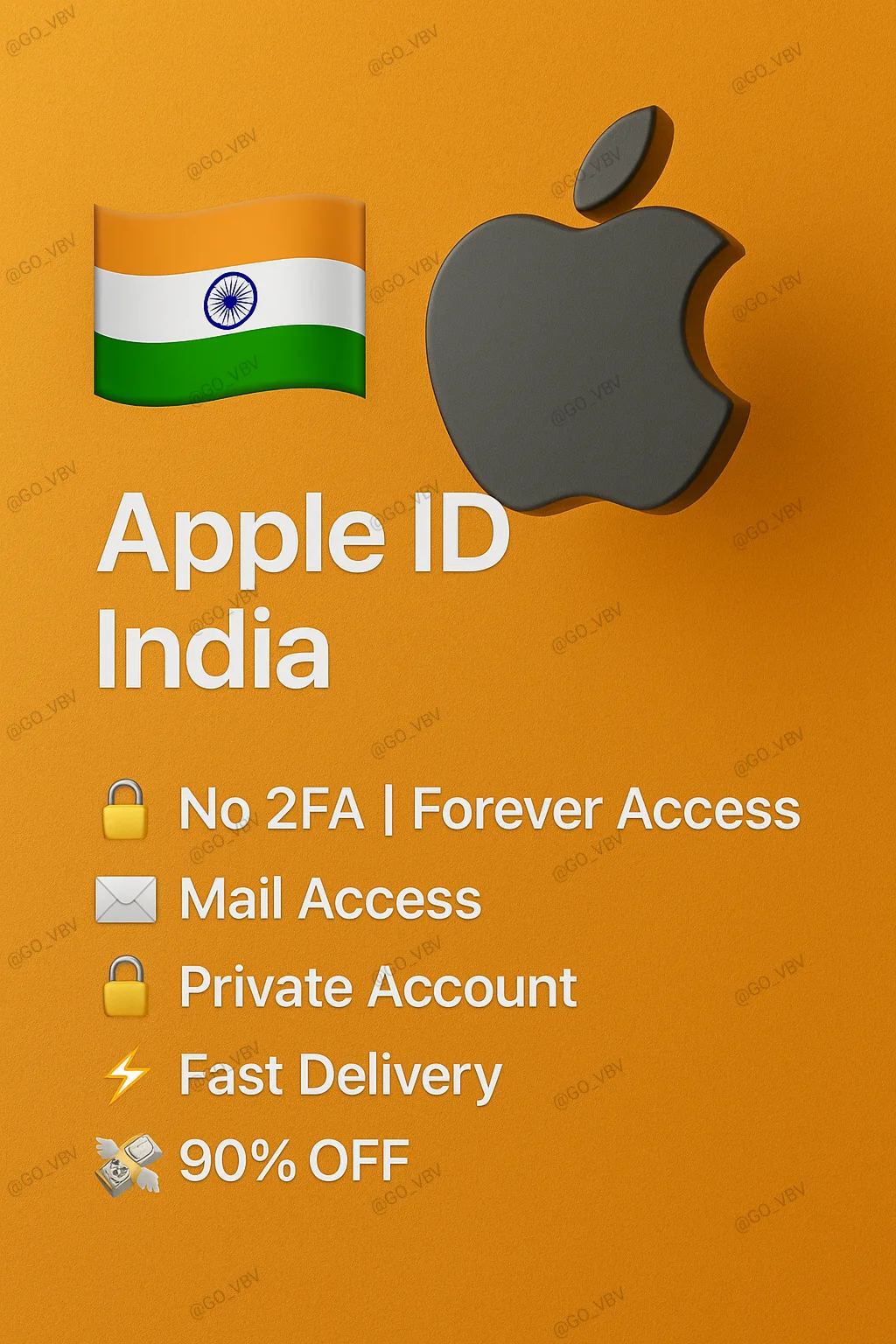Apple ID Индия Без 2FA Доступ навсегда