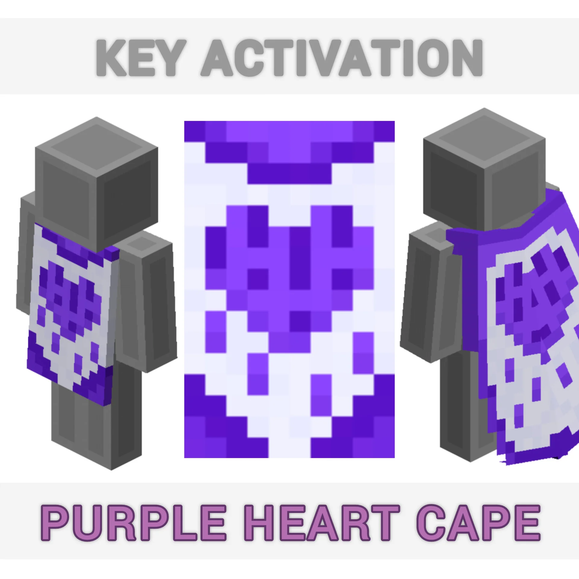 Ключ Purple Heart ПлащMinecraft Java &amp Bedrock GLOBAL