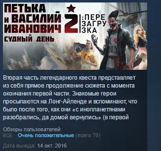 Петька и Василий Иванович 2: Судный день Перезагрузка