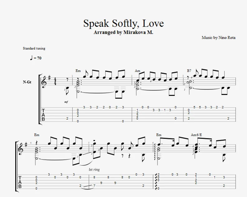 Speak Softly Love