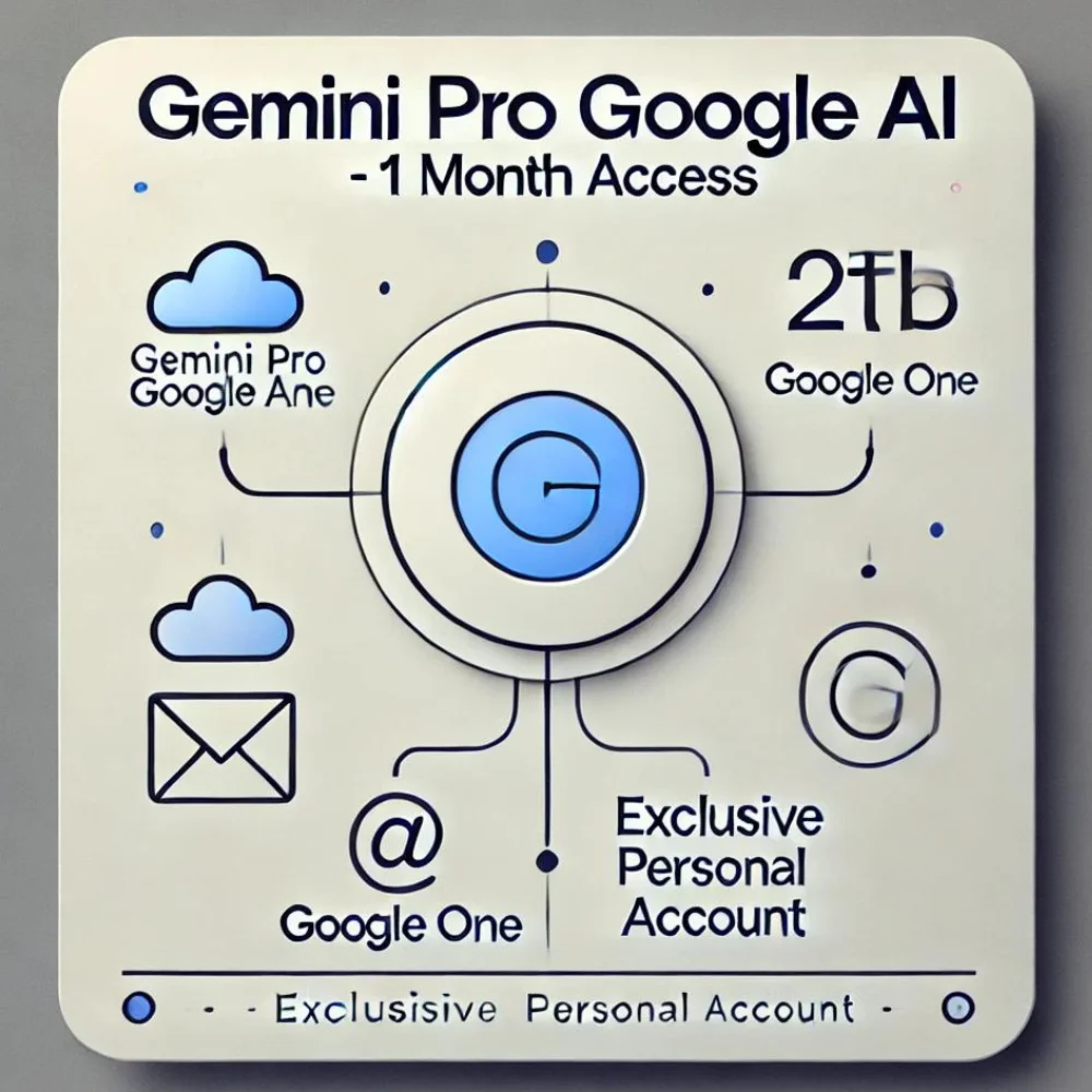 Gemini Pro Google AI Личный доступ на 1-12 месяцев