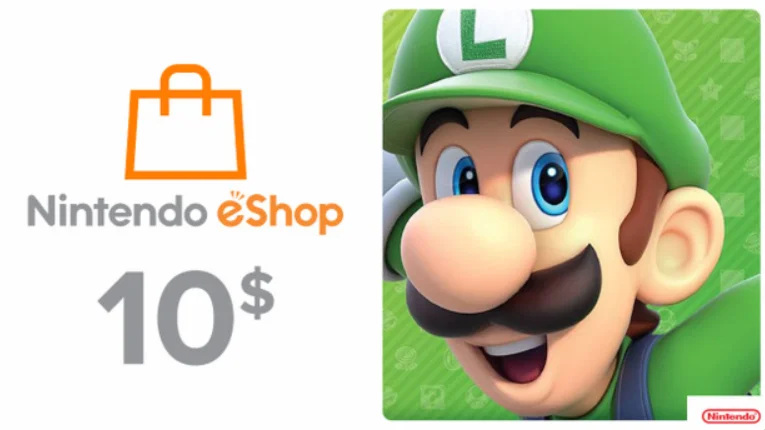 10 USD Nintendo Eshop Карта оплаты