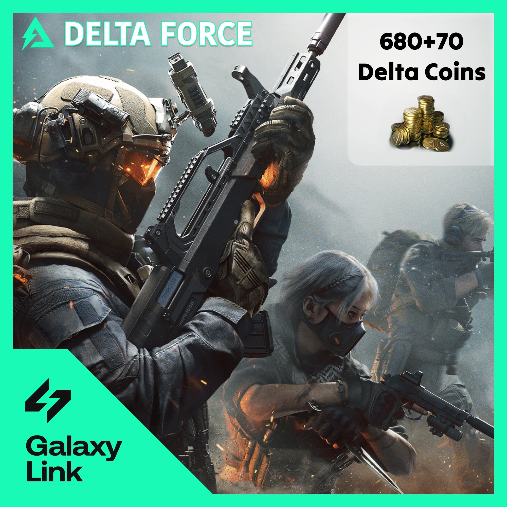 24/7 АВТО DELTA FORCE - 680 + 70 МОНЕТ