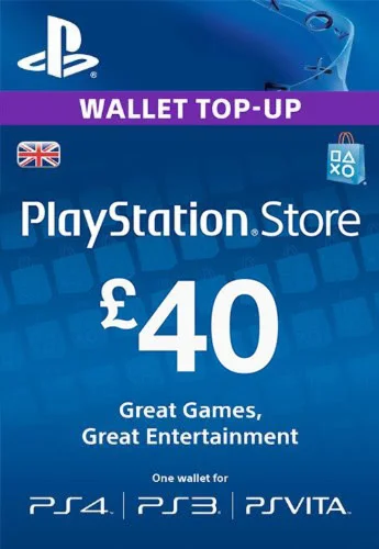Playstation Network PSN 40 UK - без комиссии