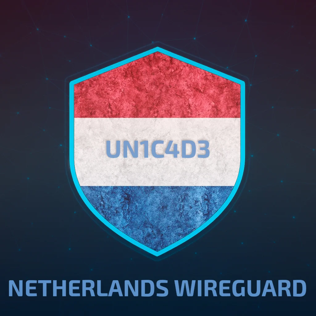 НИДЕРЛАНДЫ WIREGUARD VPN ОТ 1 МЕСЯЦА