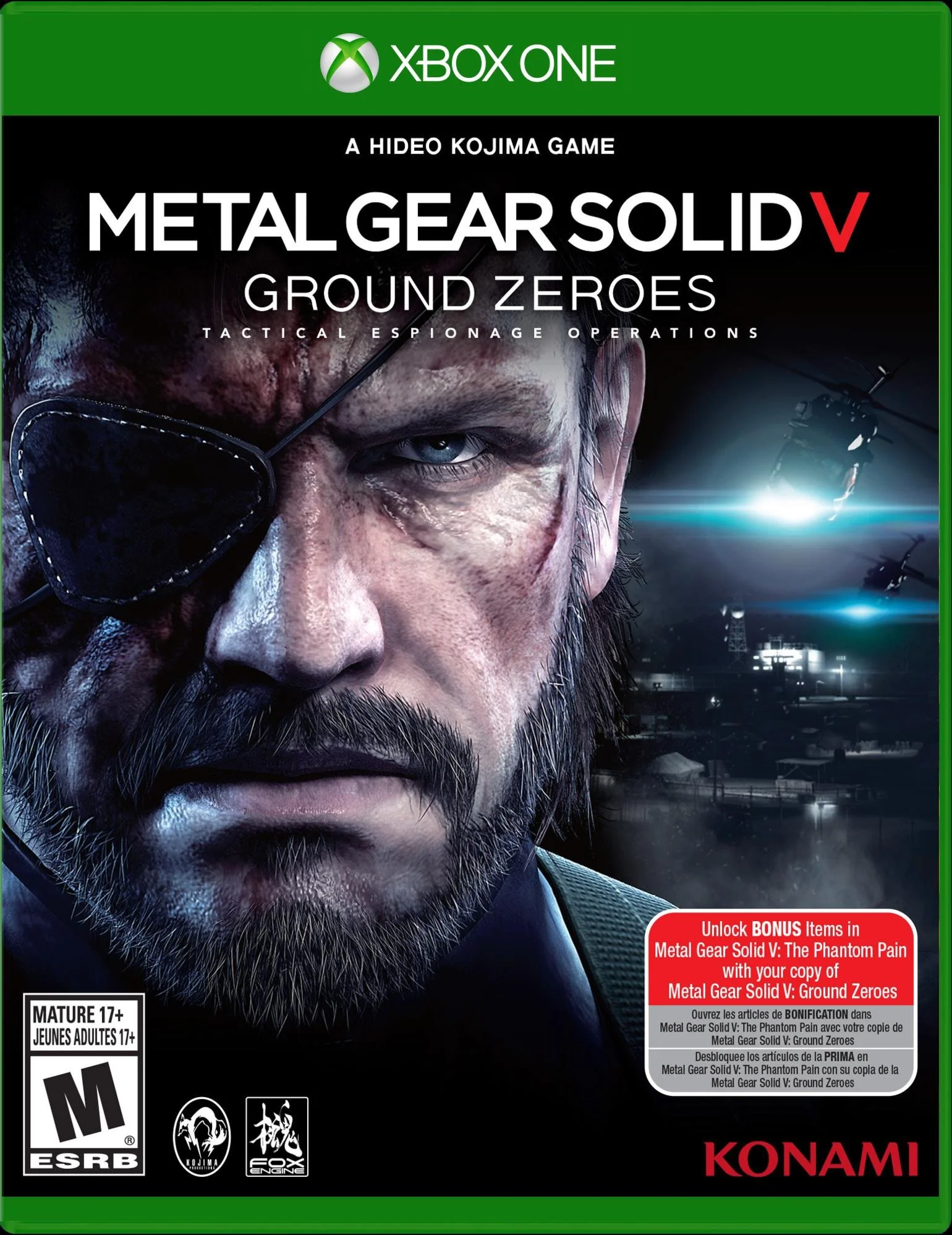 METAL GEAR SOLID V GROUND ZEROES XBOX ONE/XSКЛЮЧ