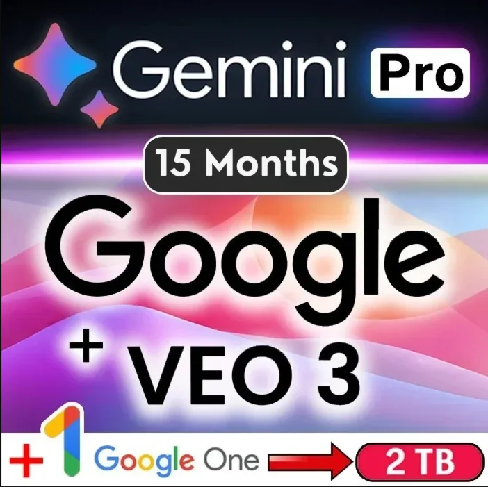 Google AI Gemini PRO 15 МЕСЯЦЕВ VEO 3 1000кредиты