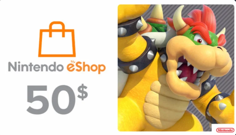 50 USD Nintendo Eshop Карта оплаты