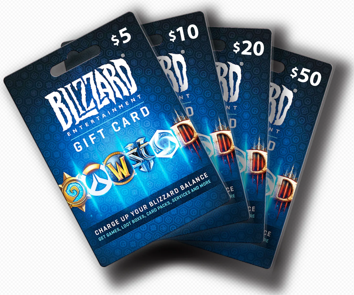 Подарочная карта Battlenet 5 10 20 и 50 USD