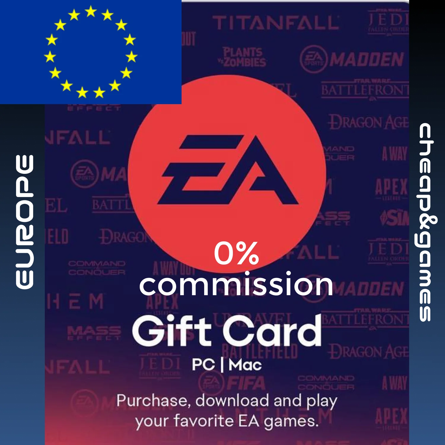 Карта пополнения EA PLAY EA GAMES EUR EU