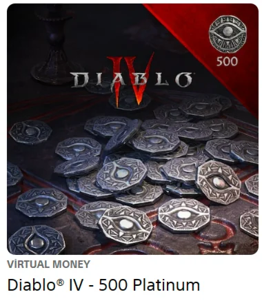 Diablo IV: 500-18500 Платины PS4/PS5 TR