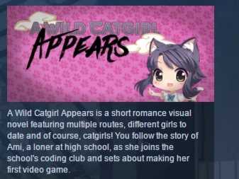 A Wild Catgirl Appears STEAM KEY REGION FREE GLOBAL