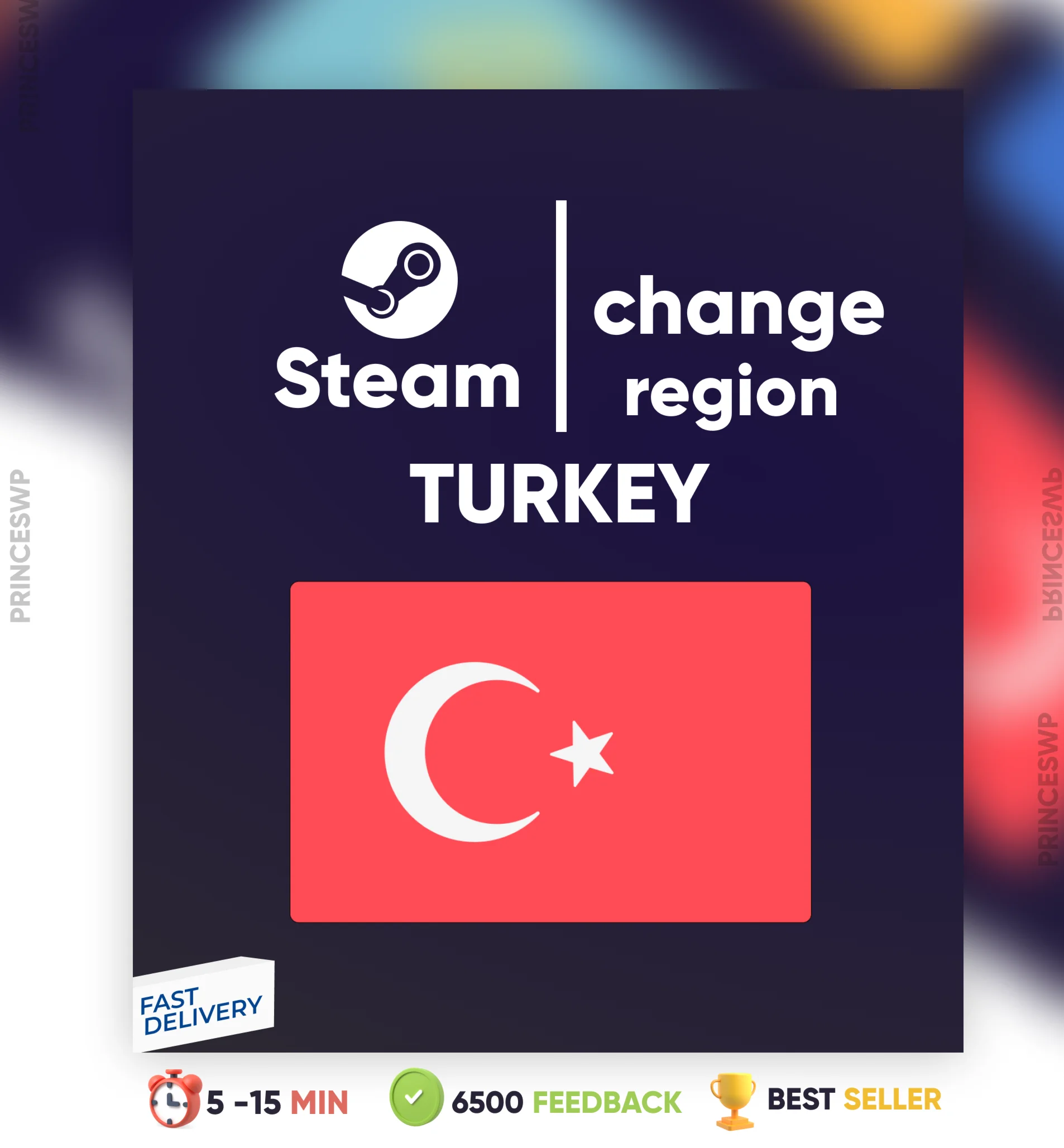 СМЕНА РЕГИОНА STEAM ТУРЦИЯ БЫСТРО