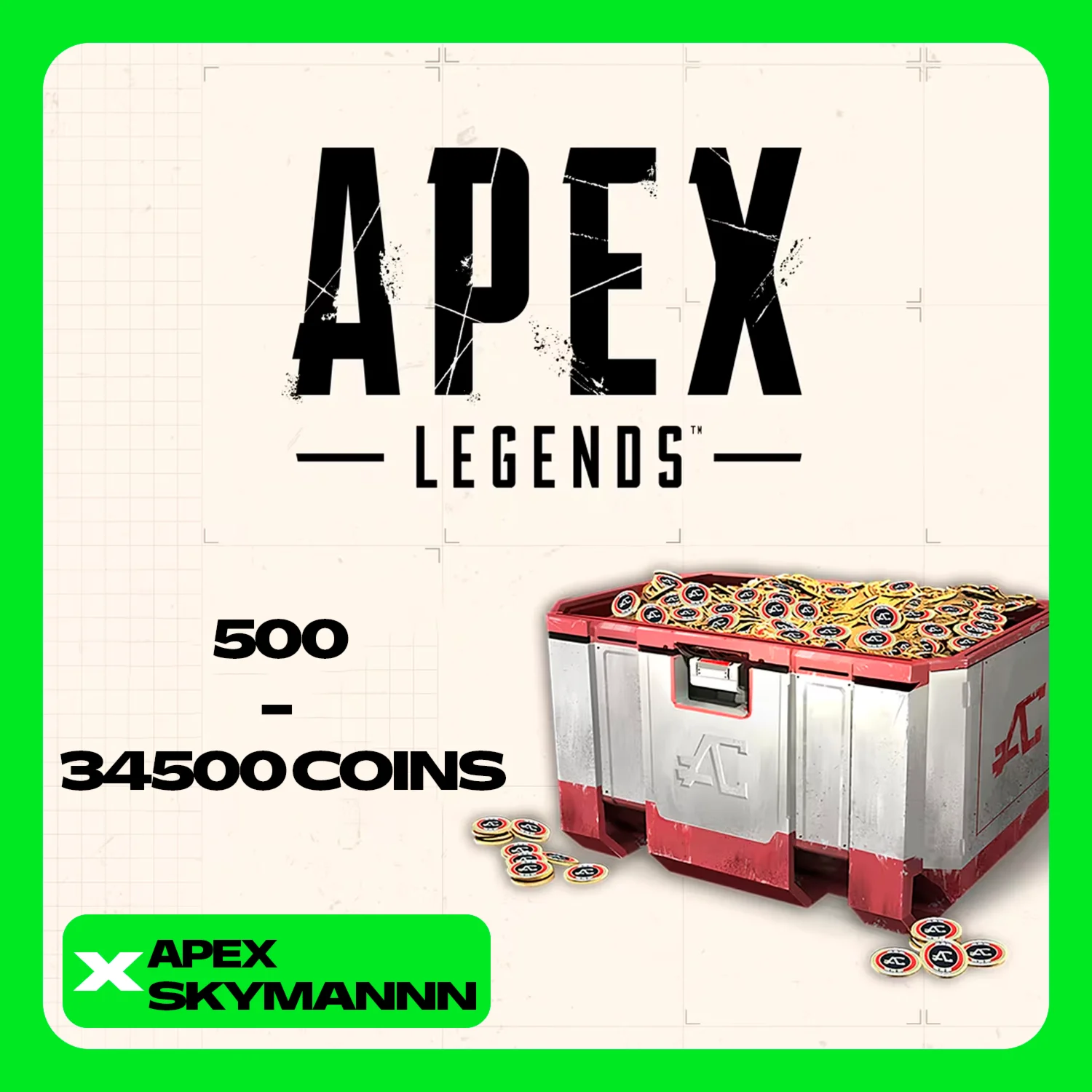 APEX LEGENDS МОНЕТЫ500 - 34500 COINSXBOX БЫСТРО