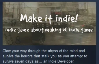 Make it indie STEAM KEY GLOBAL+РОССИЯ