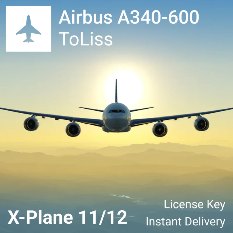 Лицензия Airbus A340-600 by ToLiss для X-Plane 12/11
