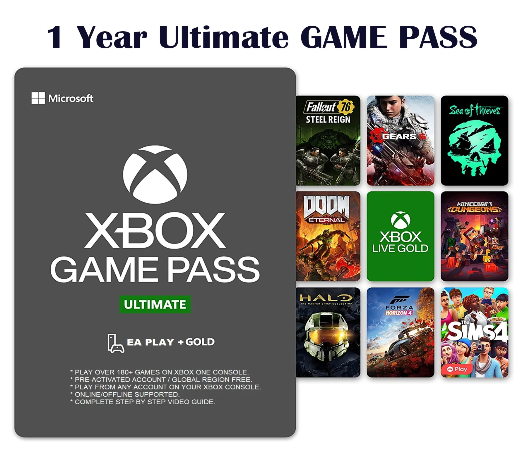 XBOX Game Pass Ultimate 12 МесяцыКарта RU PAYPAL