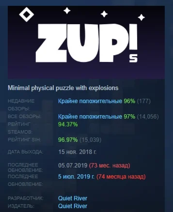 Zup S АВТОДОСТАВКА STEAM GIFT РОССИЯ