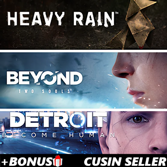 Beyond Two Souls + Detroit Become Human + Heavy Rain