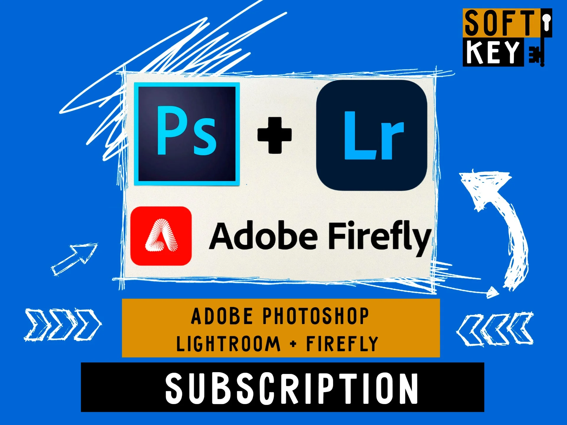 Adobe Photoshop + Lightroom + FireFly 1 / 3 месяца