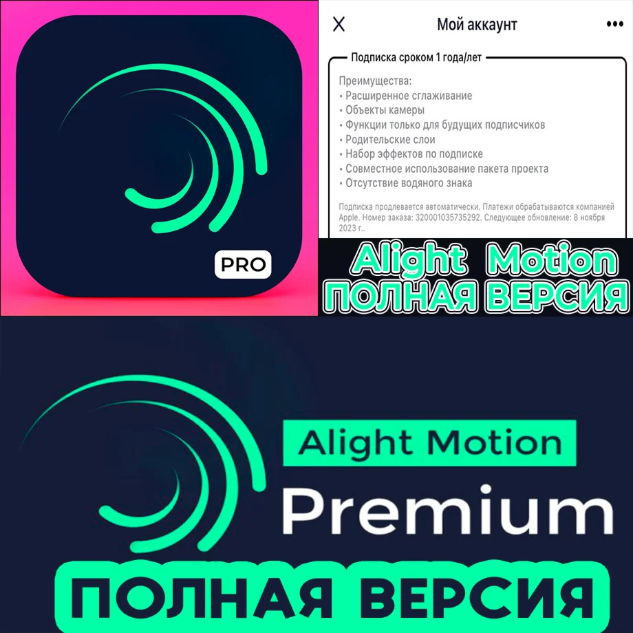 Alight Motion PRO iPhone ios AppStore iPad
