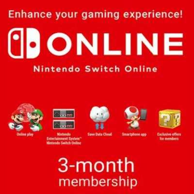 NINTENDO SWITCH ONLINE GIFT CARD 3 МЕСЯЦА USA КЛЮЧ