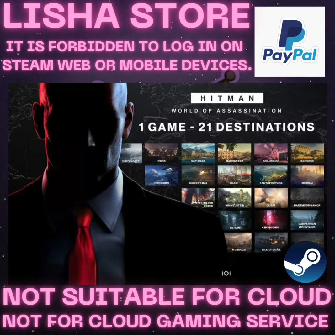 HITMAN World of Assassination full dlc Стим на 90 дней