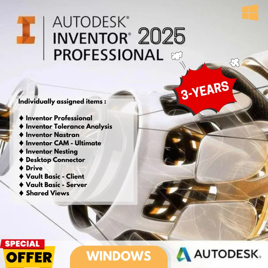 3года 3 шт Inventor Professional 2025