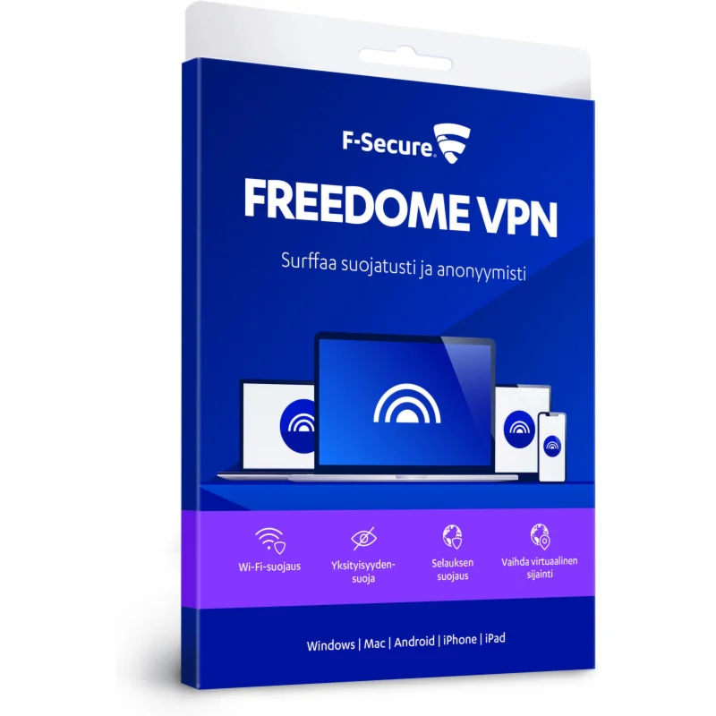 F Secure FREEDOME VPN - 1 год / 5 устройств подписка