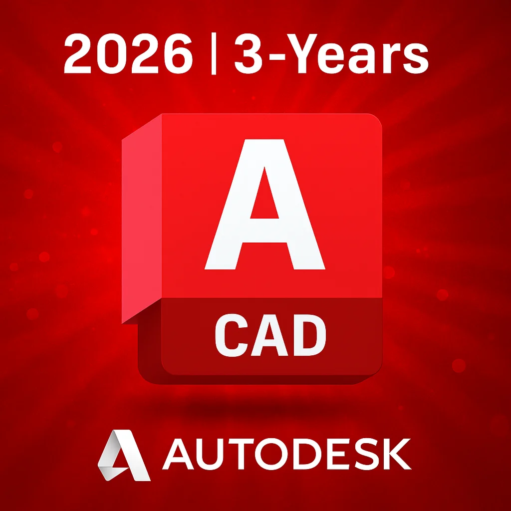 3-ЛЕТНЯЯ ВЕРСИЯ AUTODESK AUTOCAD 2026 ДЛЯ WINDOWS / MAC