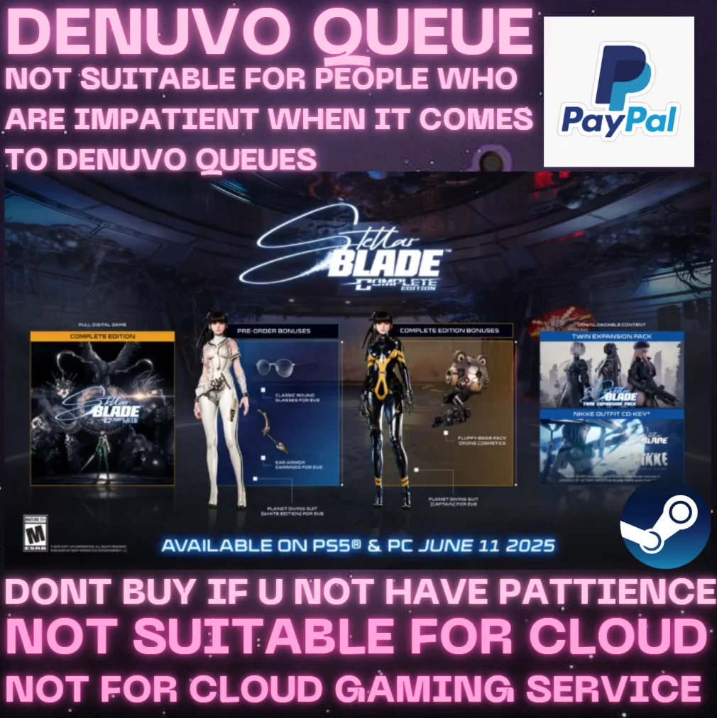 Stellar Blade Complete Edition Стим Офф DENUVO90 дней