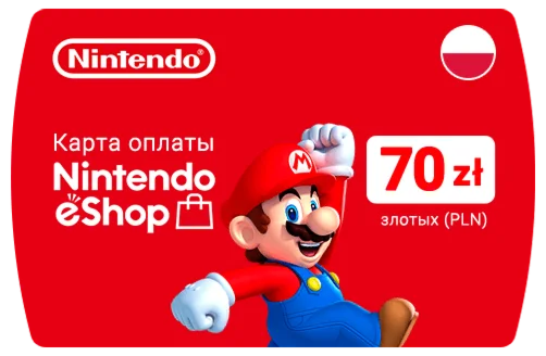 Nintendo Gift Card - z 70 PLN регион Польша
