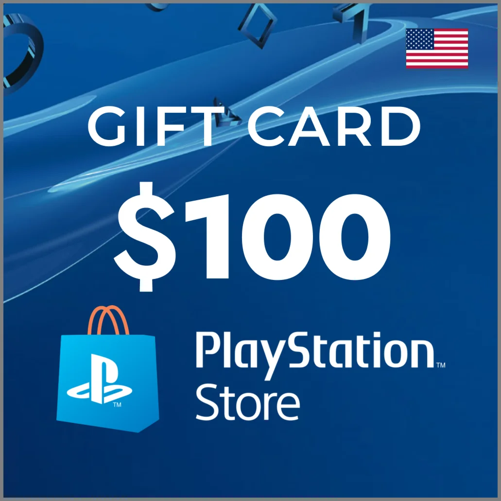 Пополнение PlayStation PSN USA карта 100 USD США