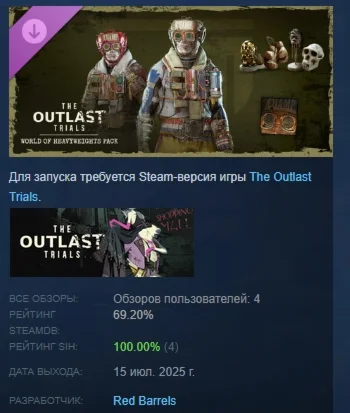 The Outlast Trials - World of Heavyweights Pack STEAM