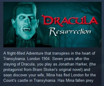 Dracula: The Resurrection STEAM KEY РФ+СНГ СТИМ КЛЮЧ