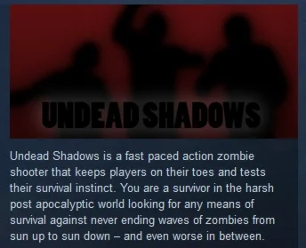 Undead Shadows Steam Key / Region Free GLOBAL