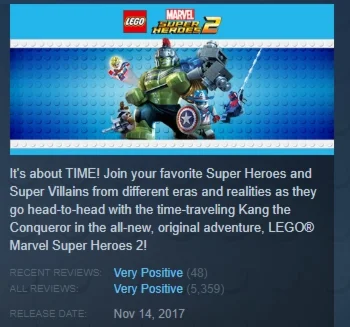 LEGO Marvel Super Heroes 2 STEAM KEY GLOBAL+РОССИЯ