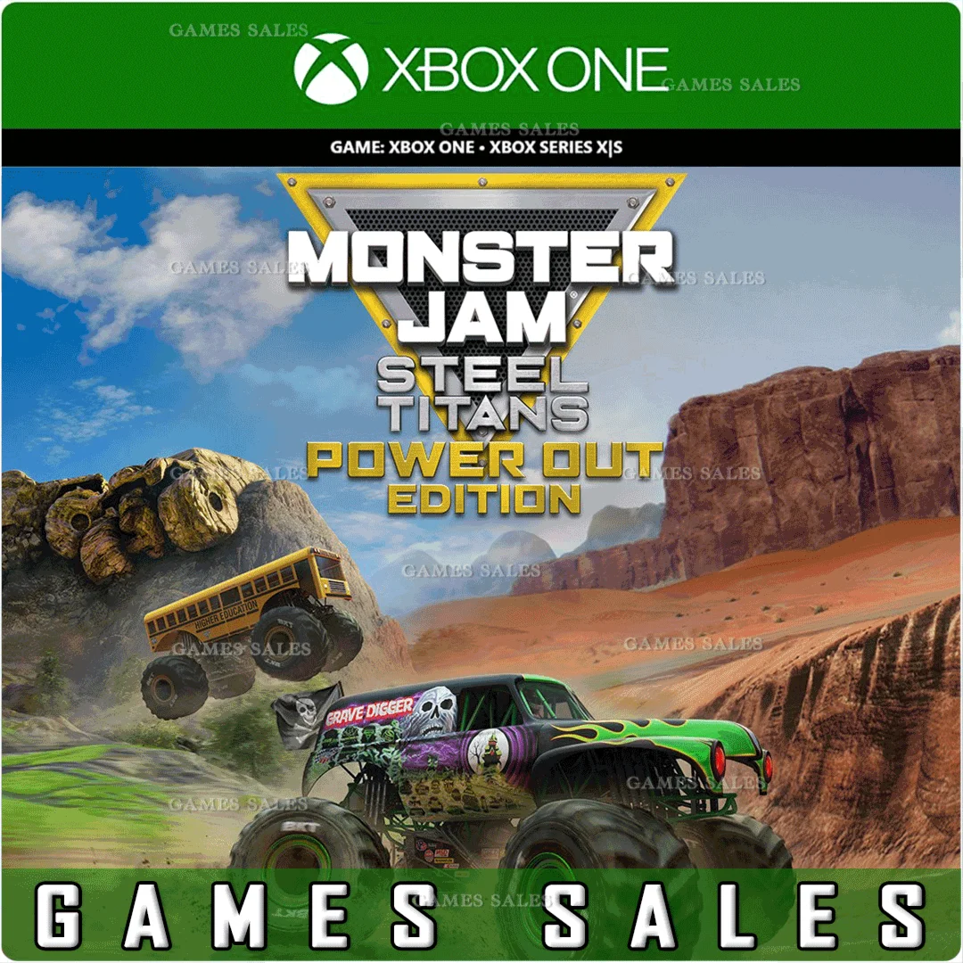 MONSTER JAM STEEL TITANS POWER OUT BUNDLEXBOXКЛЮЧ