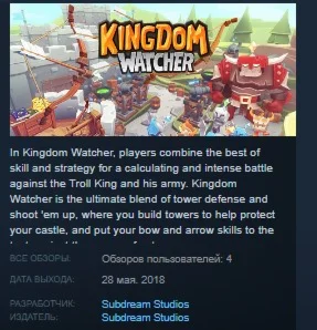 Kingdom Watcher STEAM KEY REGION FREE GLOBAL
