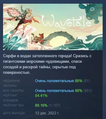 Wavetale АВТОДОСТАВКА STEAM РОССИЯ