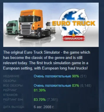 Euro Truck Simulator АВТОДОСТАВКА STEAM РОССИЯ