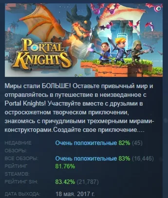 Portal Knights АВТОДОСТАВКА STEAM РОССИЯ