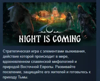 Night is Coming АВТОДОСТАВКА STEAM РОССИЯ