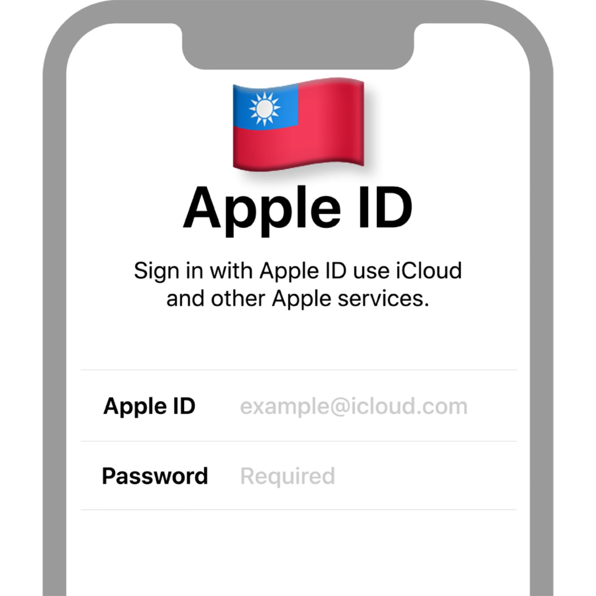 Apple ID Тайвань iPhone ios iPad Appstore +