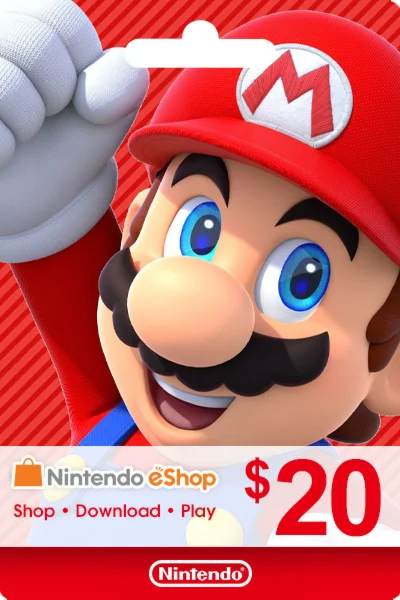 Карта пополнения Nintendo eShop 20 USA США